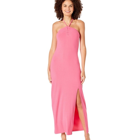 1. State Pink halter Maxi Dress size medium - Picture 1 of 5